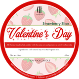 Valentine's Day STRAWBERRY SLICE CANDLE 8 oz.