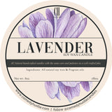 LAVENDER CANDLE 8 oz.