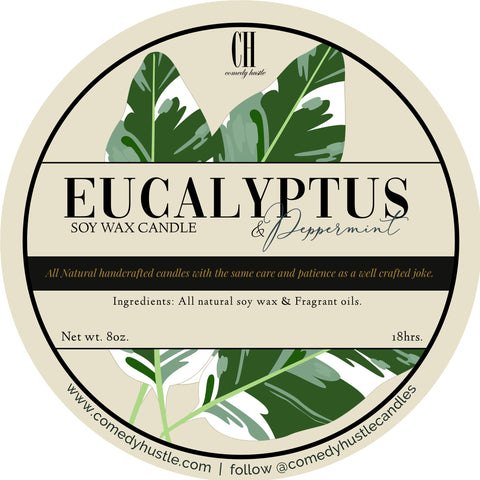 EUCALYPTUS & PEPPERMINT CANDLE 8 oz.